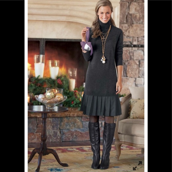 (Sold) Soft Surroundings Angora Chloe Dress Char - Picture 2 of 8